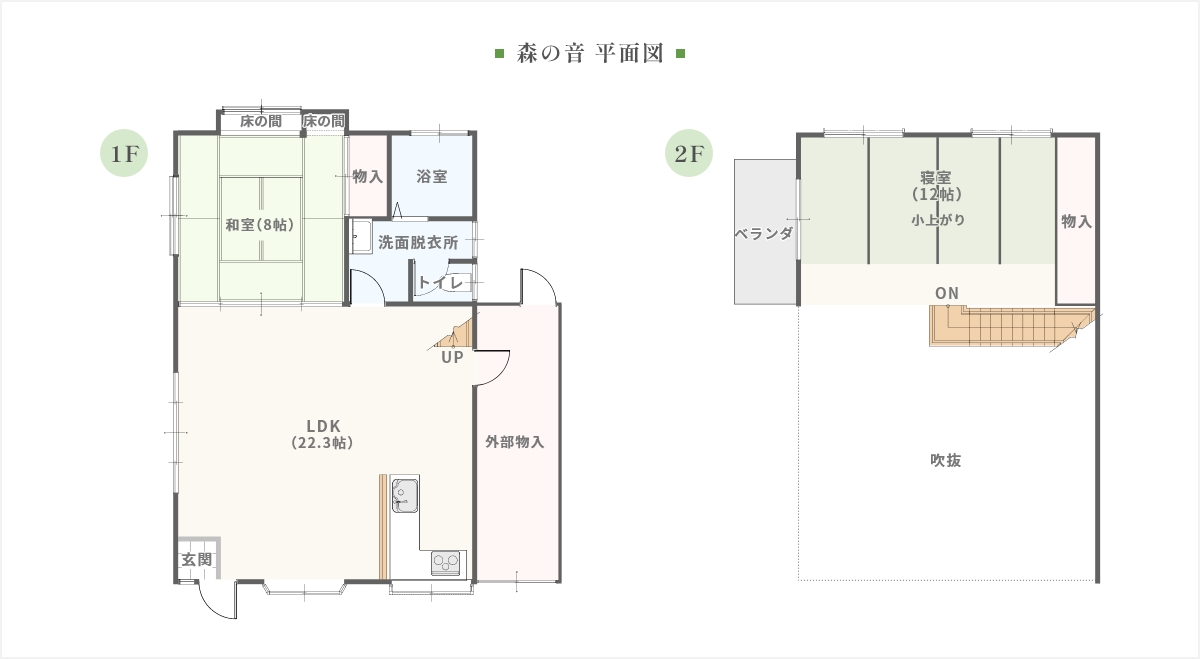 森の音　平面図